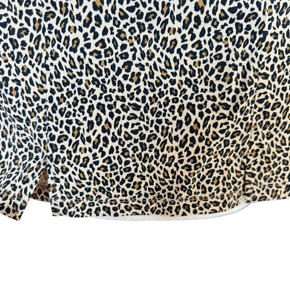Topshop Mini Skirt 8 Animal Print Mob Wife Mobster Wife Stretch Slit OfficeSiren - Picture 2 of 8